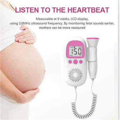 Doppler fœtal de poche : moniteur de fréquence cardiaque portable pour bébé